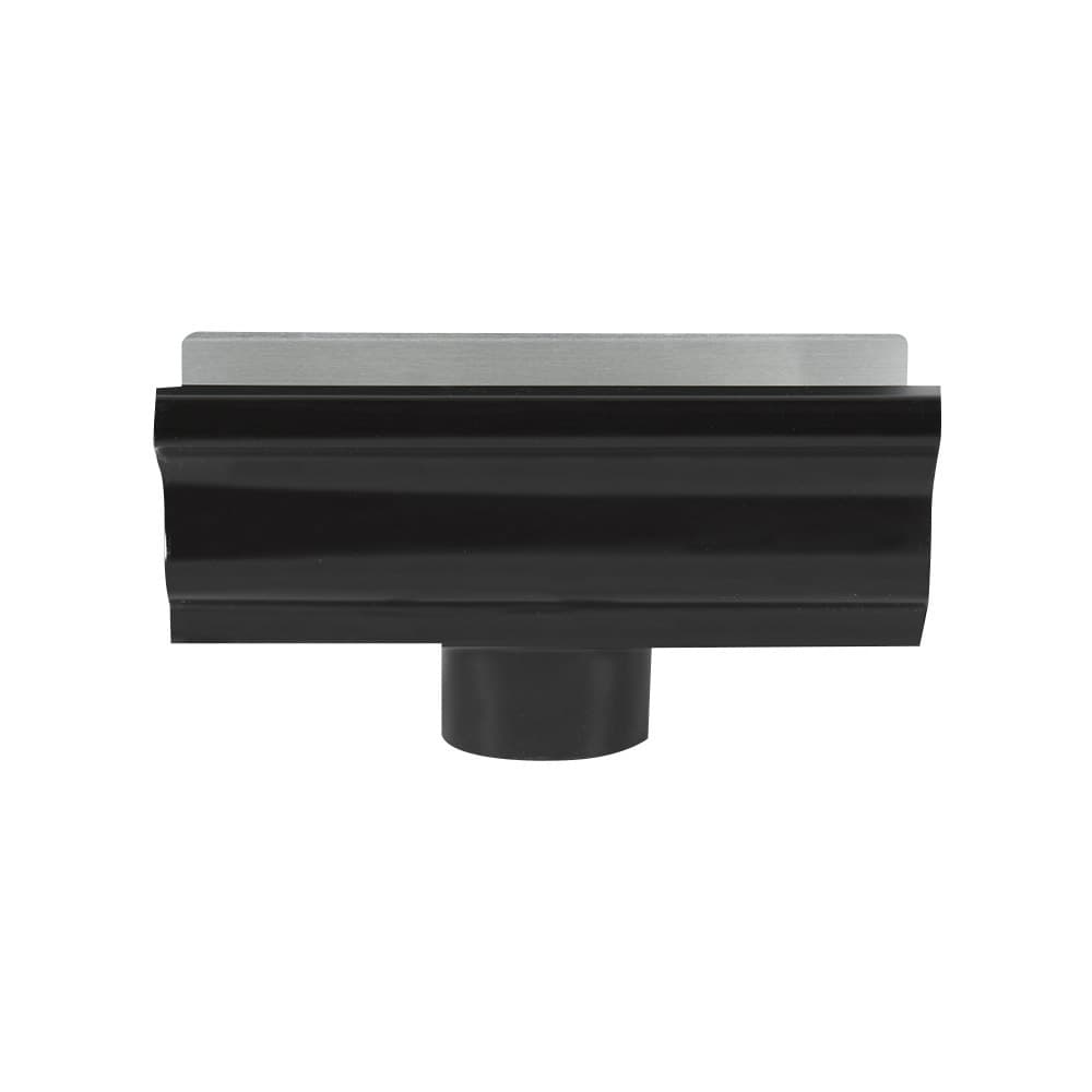 Collecteur pour descente de gouttière en aluminium noir