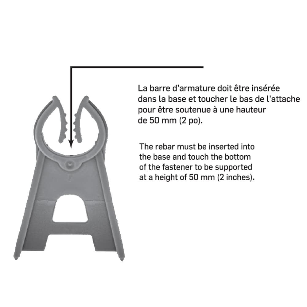 NEKTRA Steel Rod Support Bases Pkg/45