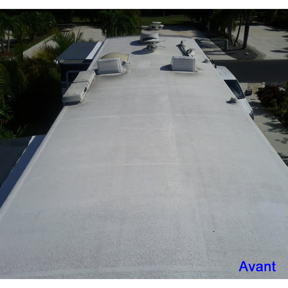 Enduit 100% silicone pour toiture  Henry&nbsp;487 blanc 18,93&nbsp;L