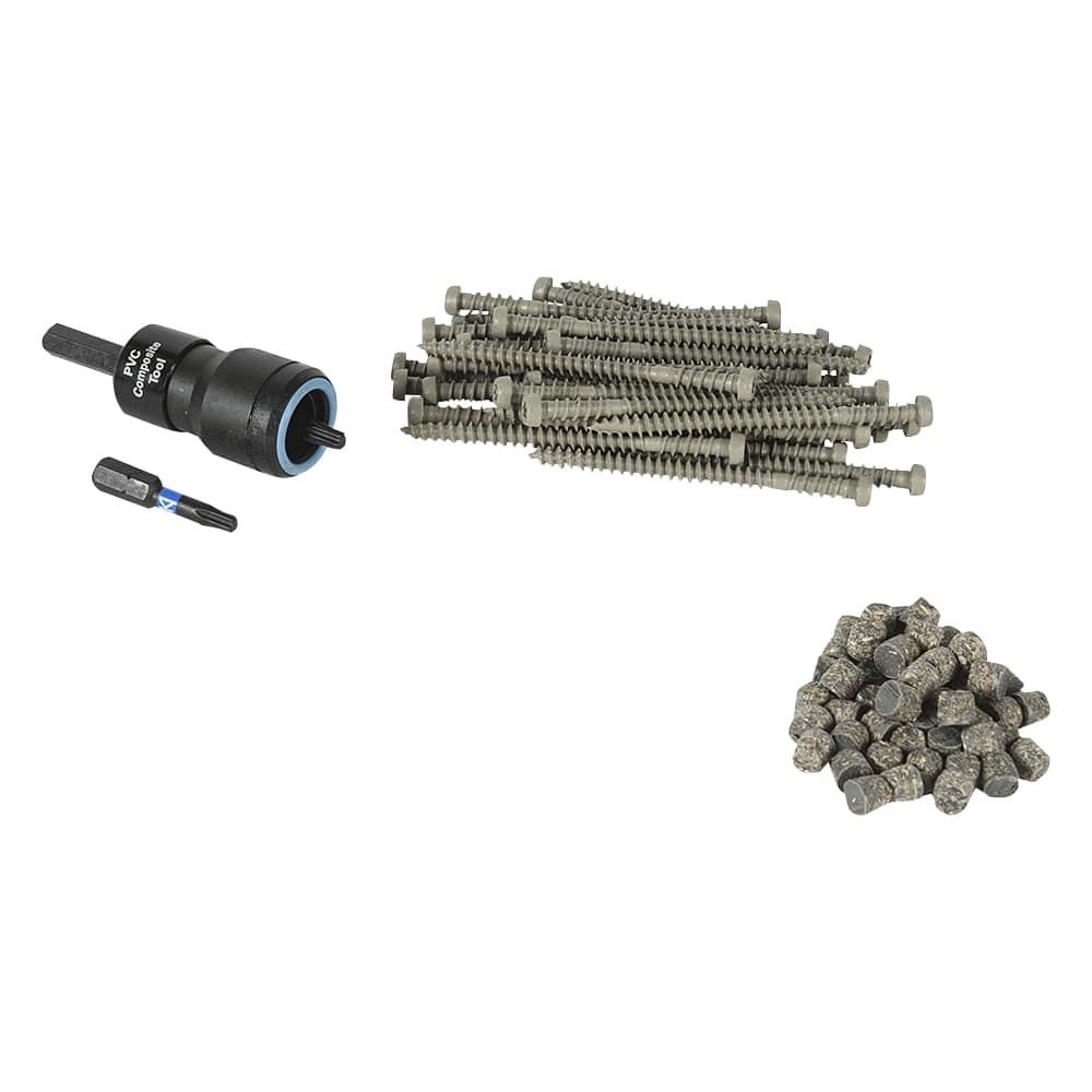 Vis et bouchons pour plancher composite Pro Plug Trex Island Mist 2 3/4 po Pqt/150