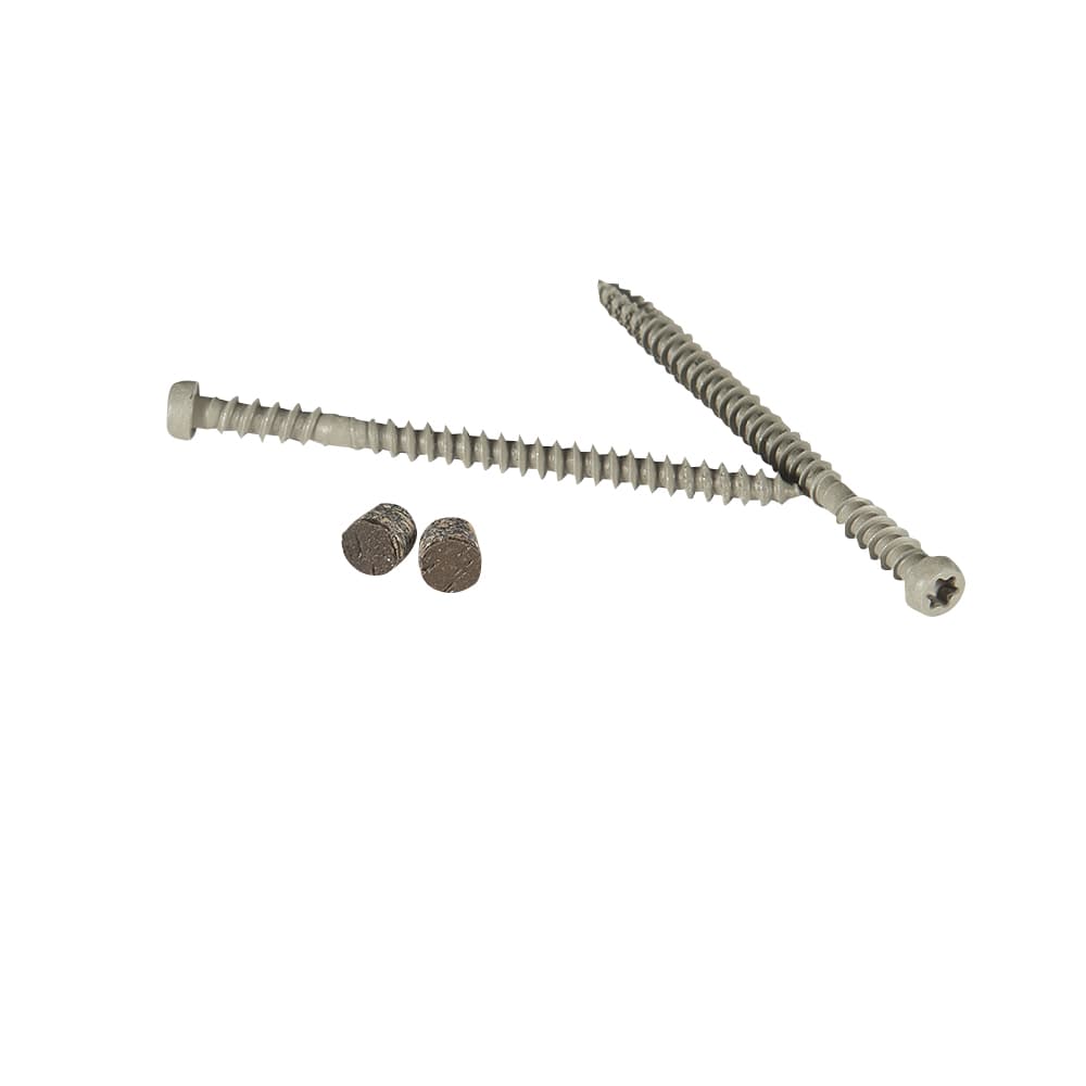 Vis et bouchons pour plancher composite Pro Plug Trex Spiced Rum 2&nbsp;3/4&nbsp;po Pqt/150