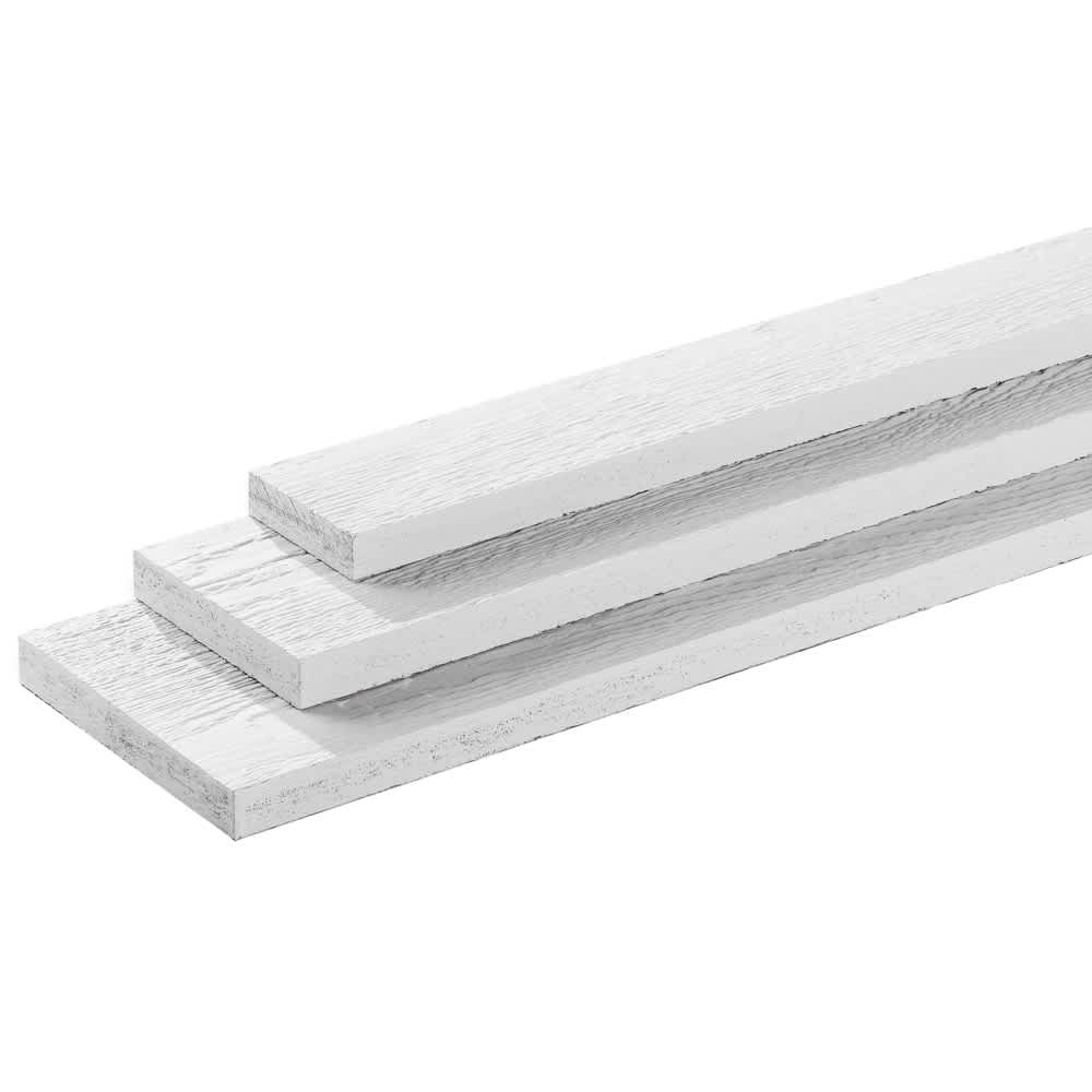 Planche de finition en fibres pour revêtements blanche 4&nbsp;po&nbsp;x&nbsp;16&nbsp;pi