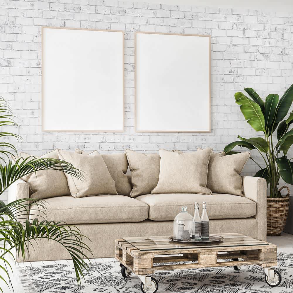 Briques Déco blanc/marbré gris Tokyo