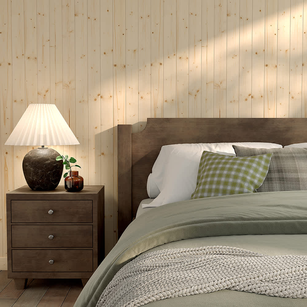 Lambris de bois Scandinave à joints en V