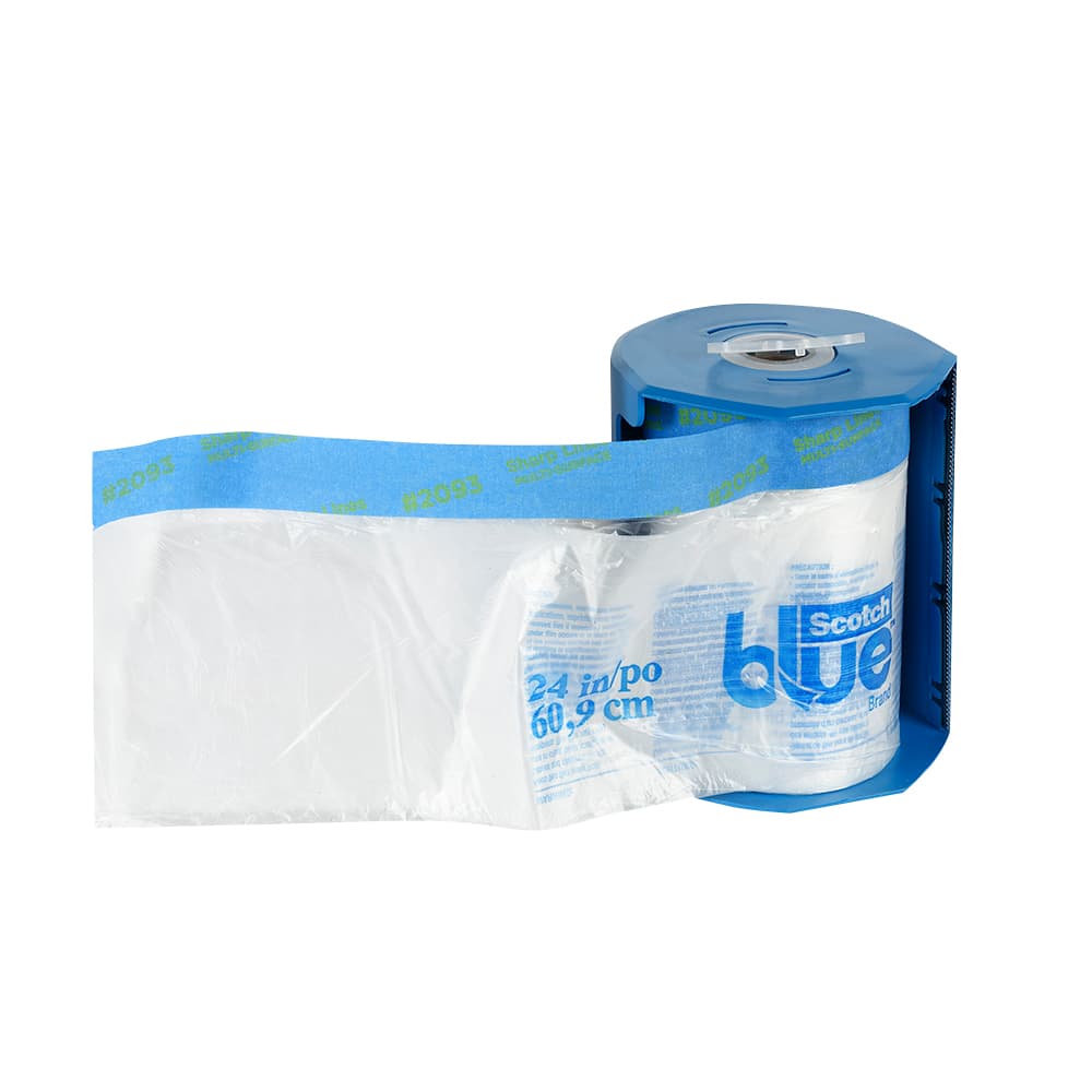 Ruban + plastique avec dévidoir 2&nbsp;pi x 90&nbsp;pi