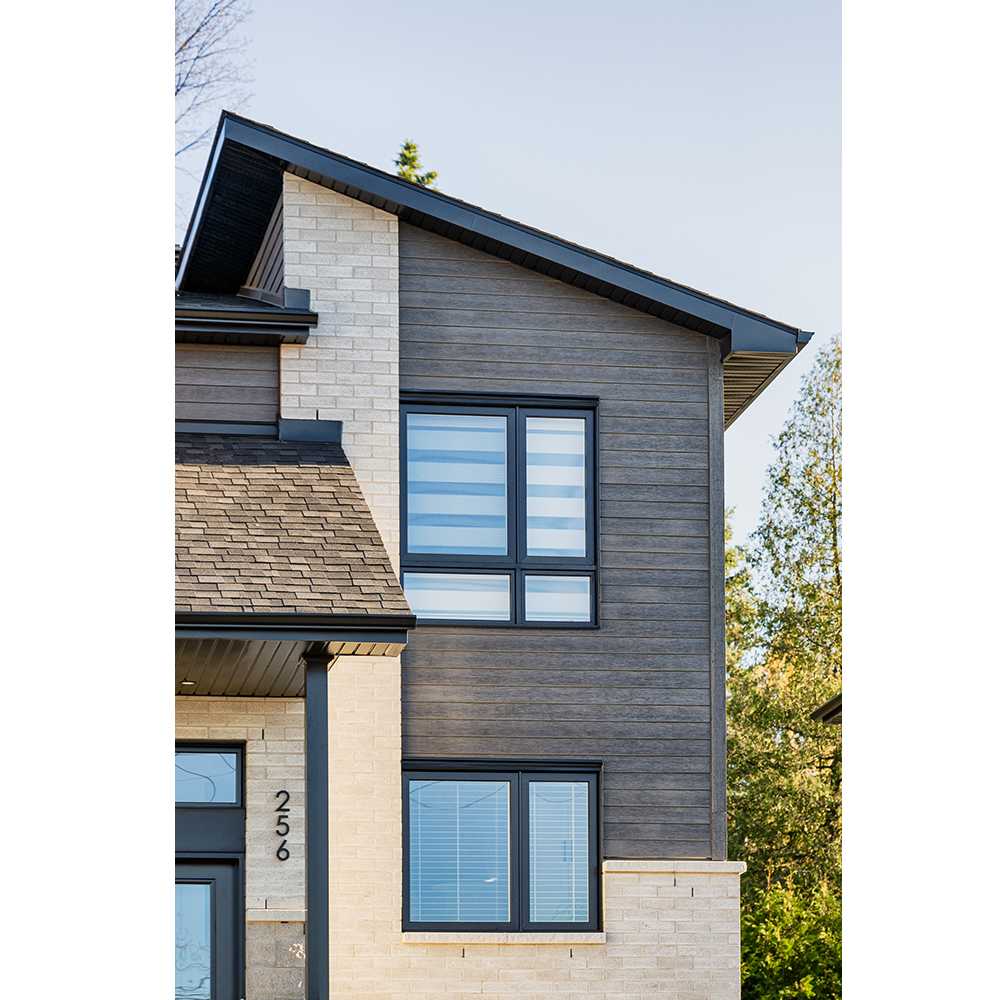 Revêtement en fibrociment ébène 6&nbsp;1/4&nbsp;po&nbsp;x&nbsp;12&nbsp;pi