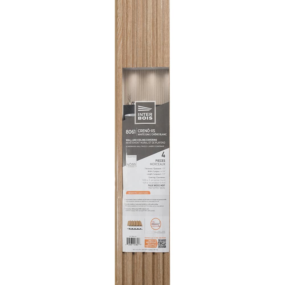 Creno-XS Wood Fibre Panelling 1/2&nbsp;po&nbsp;x&nbsp;6&nbsp;1/4&nbsp;po