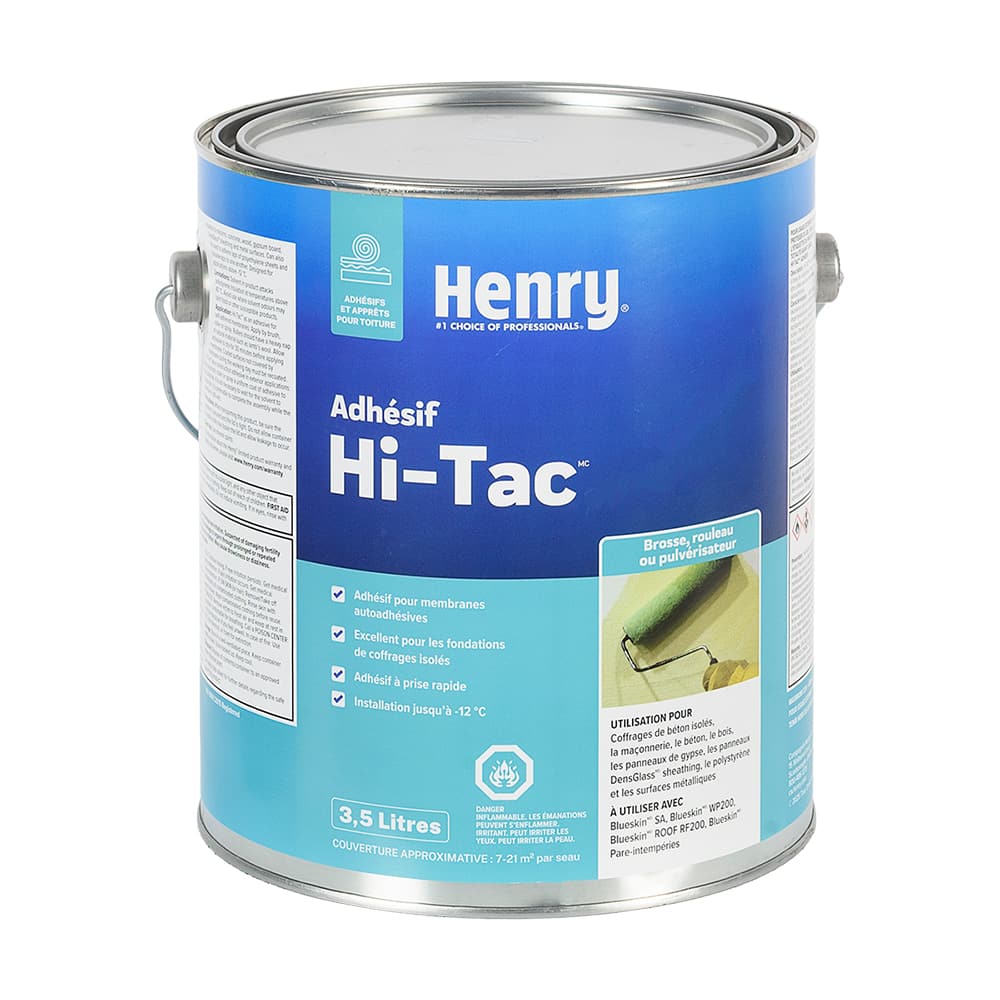Adhésif Hi-Tac pour membranes autoadhésives Blueskin 3,5&nbsp;L