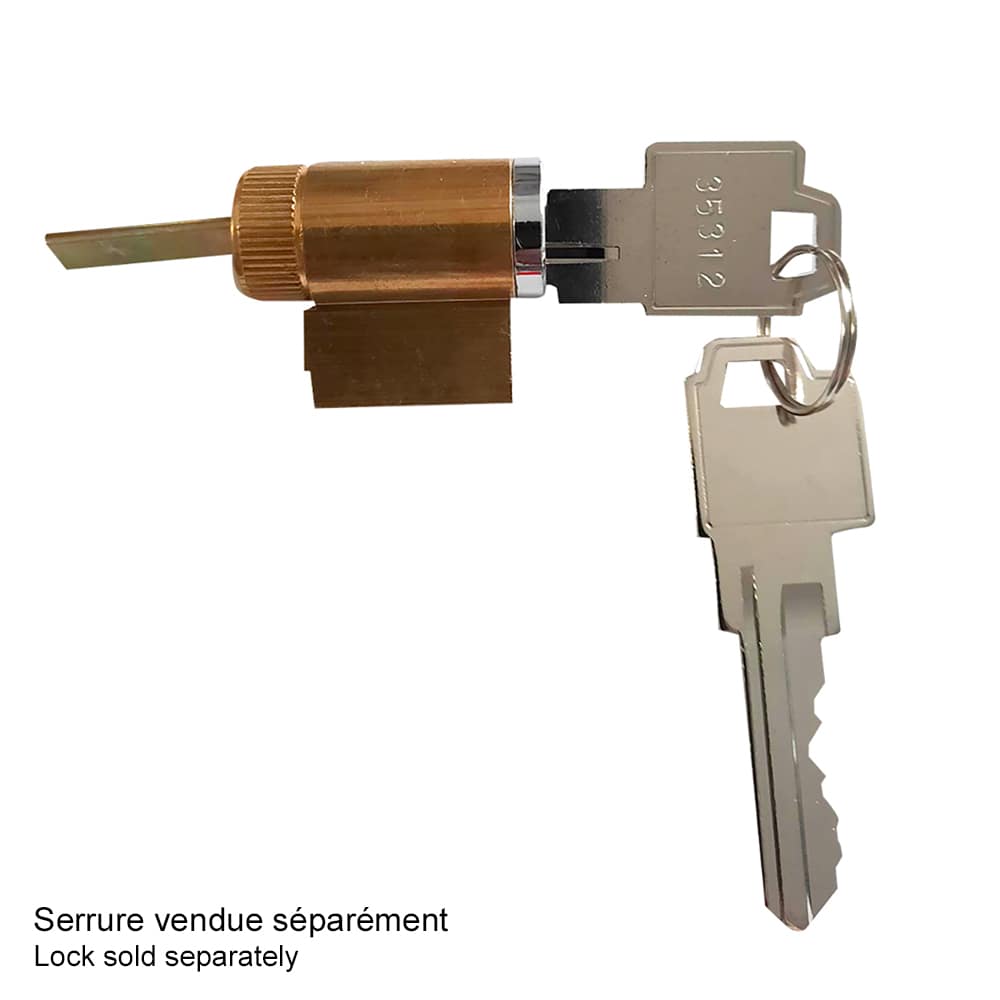 Porte Patio énergétique double ouverture 5&nbsp;pi blanc