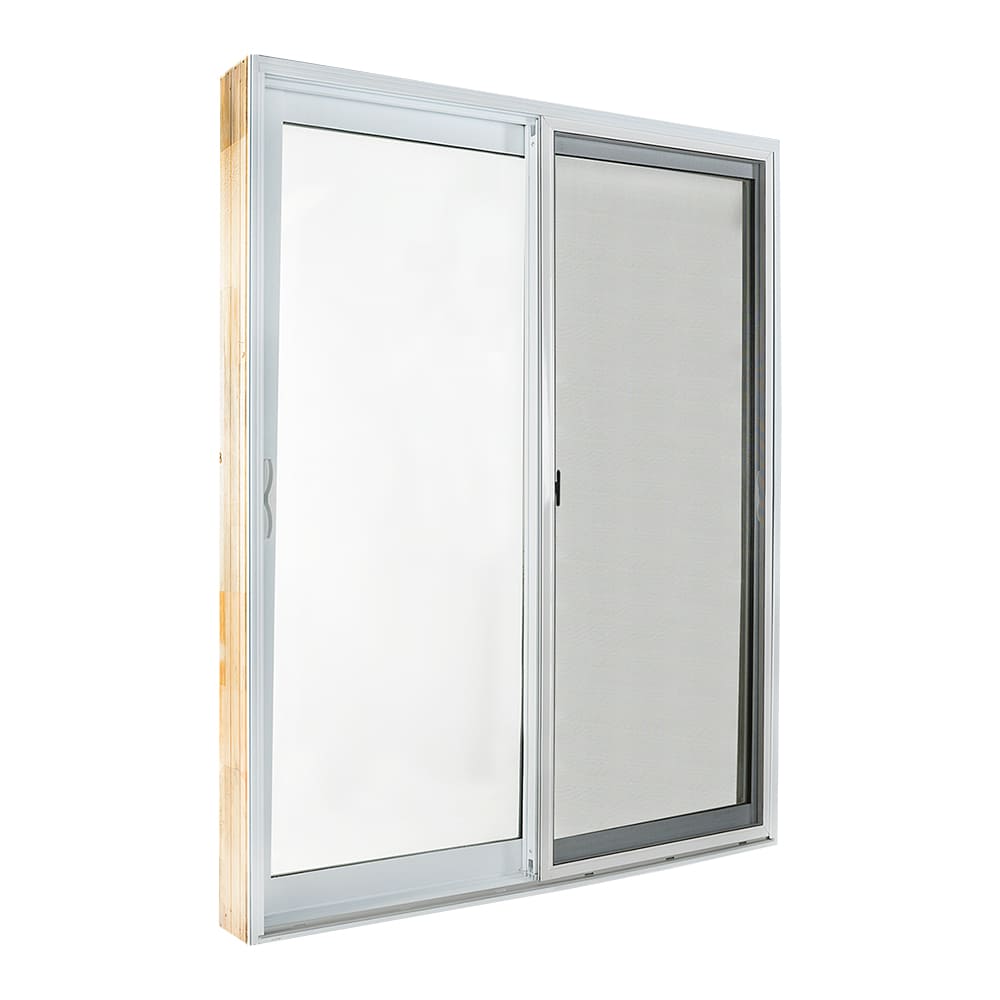 Energy-Efficient Double Sliding Patio Door 6 ft White
