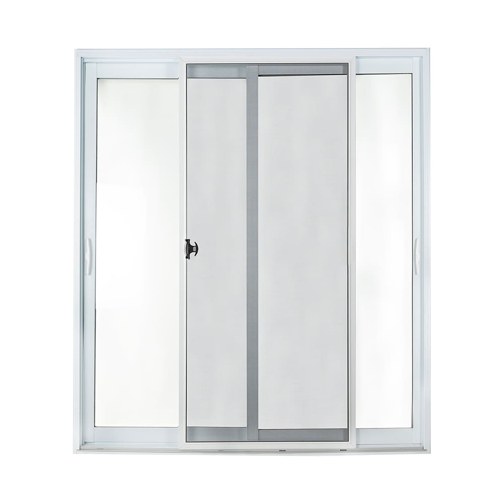 Porte Patio énergétique double ouverture 6&nbsp;pi blanc