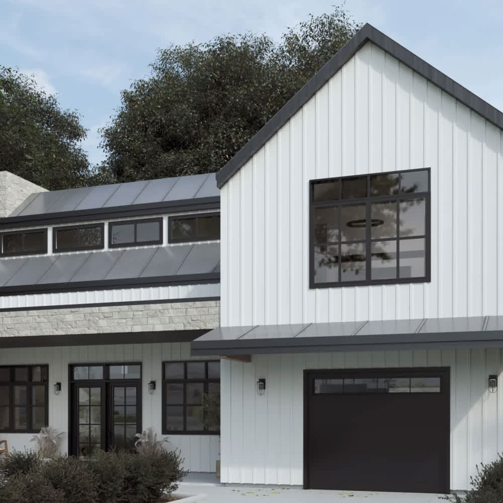 Revêtement d’extérieur Canexel Board & Batten blanc 12&nbsp;po&nbsp;x&nbsp;12&nbsp;pi