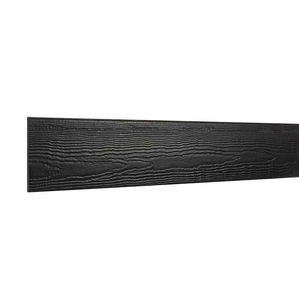 Midnight Black Fibre Cement Siding 6&nbsp;1/4&nbsp;in. x 12 ft.