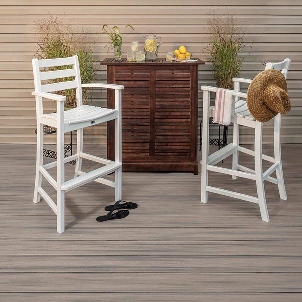 Planche de patio composite Trex Enhance Naturals rainurée Rocky Harbor 5&nbsp;1/2&nbsp;po&nbsp;x&nbsp;16&nbsp;pi