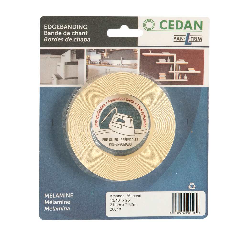 Melamine Edgebanding 13/16 in. x 25 ft. Almond