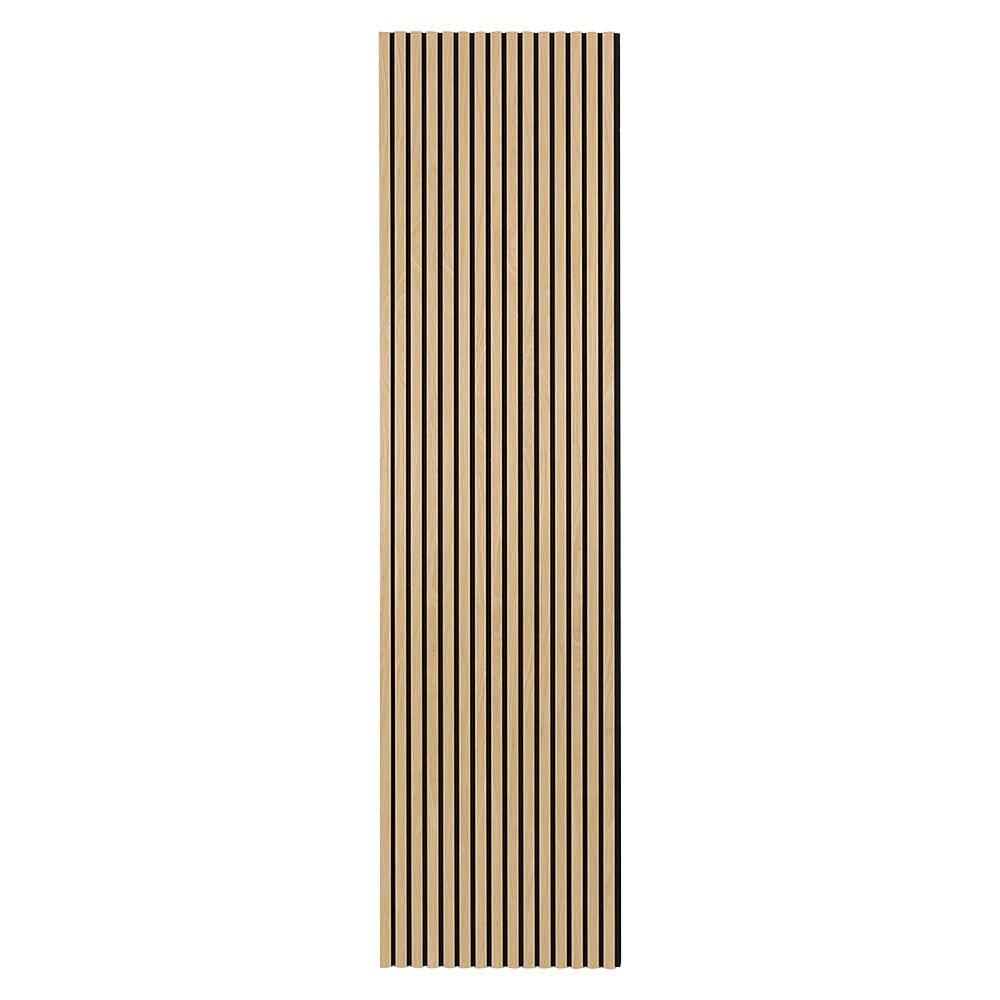 Oak Finish Grooved Acoustic Wall Panel 23 7/8in. x 94 1/2 in.