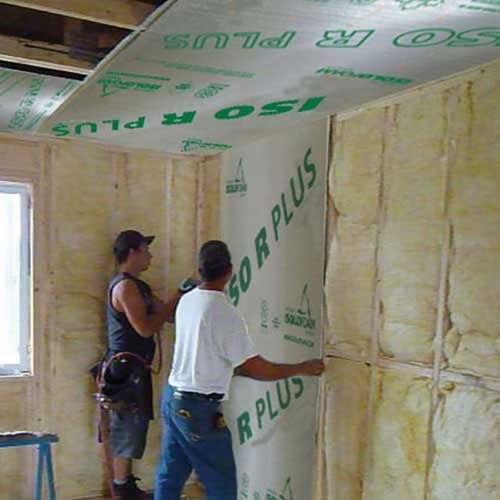 ISOLOFOAM ISO R PLUS Premium Vapour Barrier Insulating Panel 1&nbsp;in.&nbsp;x&nbsp;48&nbsp;in.&nbsp;x&nbsp;97&nbsp;1/4&nbsp;in.