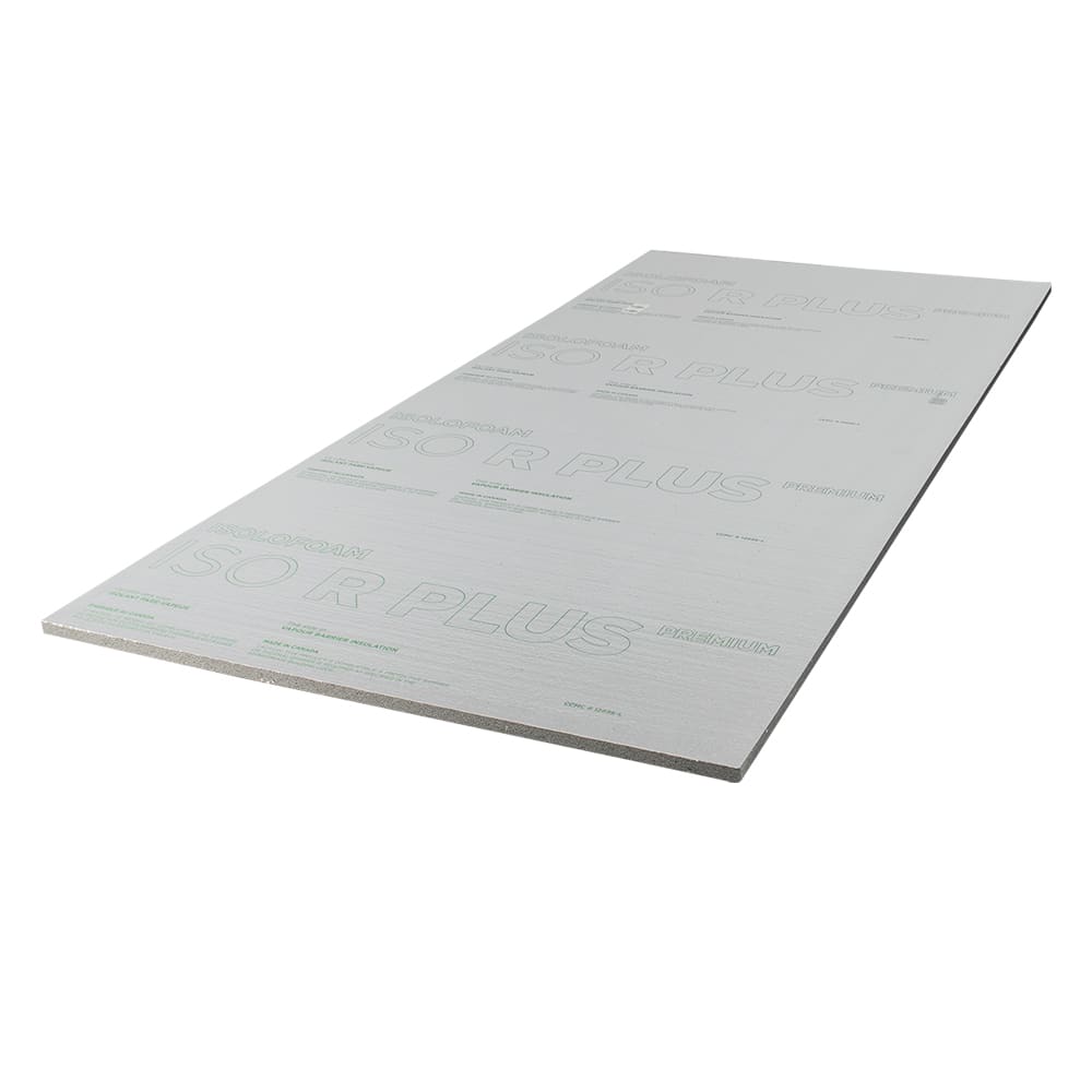 ISOLOFOAM ISO R PLUS Premium Vapour Barrier Insulating Panel 1&nbsp;in.&nbsp;x&nbsp;48&nbsp;in.&nbsp;x&nbsp;97&nbsp;1/4&nbsp;in.