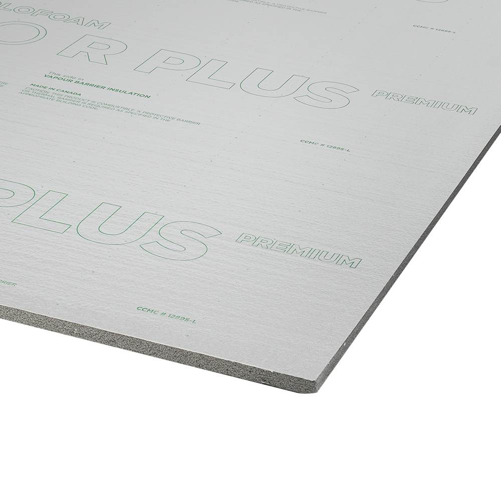 ISOLOFOAM ISO R PLUS Premium Vapour Barrier Insulating Panel 1&nbsp;in.&nbsp;x&nbsp;48&nbsp;in.&nbsp;x&nbsp;97&nbsp;1/4&nbsp;in.