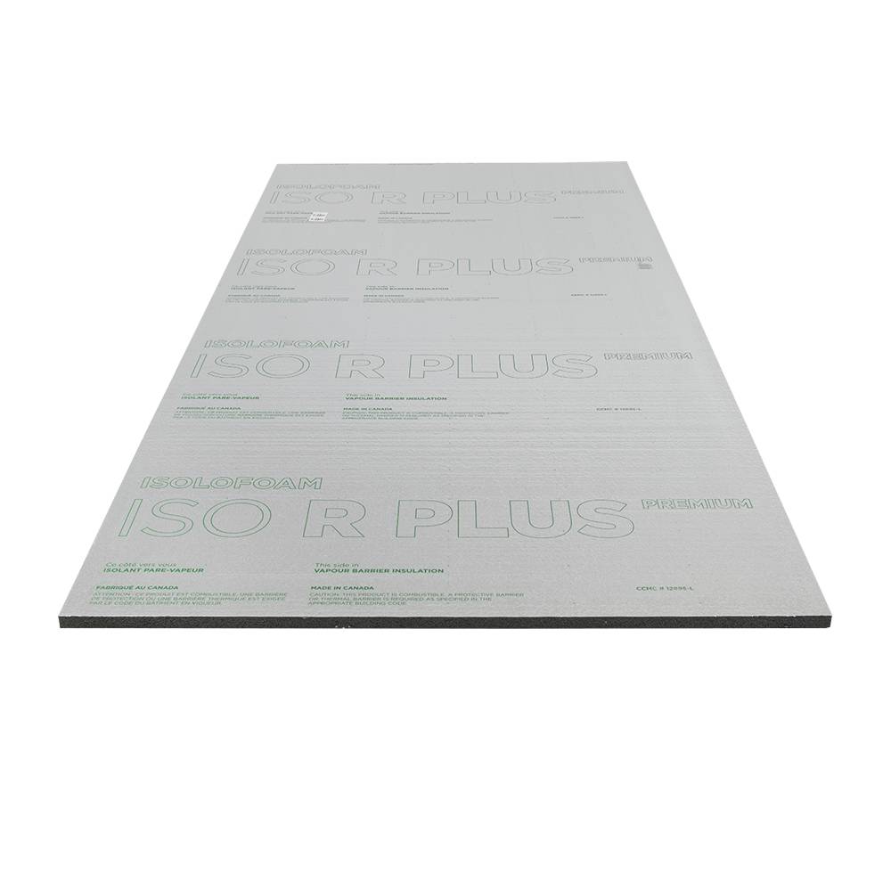 ISOLOFOAM ISO R PLUS Premium Vapour Barrier Insulating Panel 1&nbsp;in.&nbsp;x&nbsp;48&nbsp;in.&nbsp;x&nbsp;97&nbsp;1/4&nbsp;in.