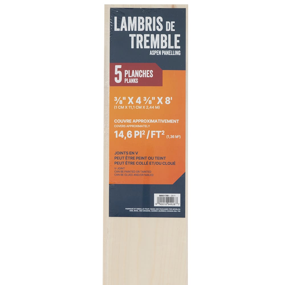 V-Joint Aspen Wood Panelling