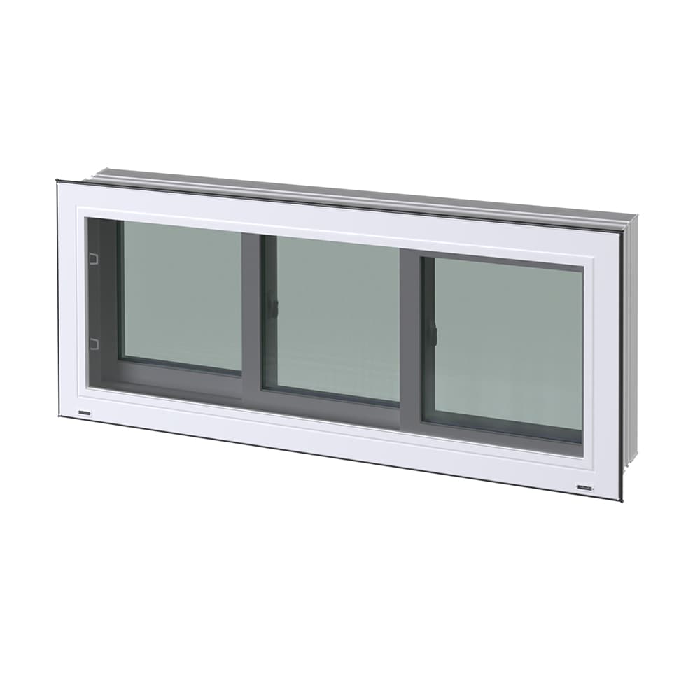 Fenêtre de fondations Technoclip (3 sections) 56&nbsp;po&nbsp;x&nbsp;24&nbsp;po blanc