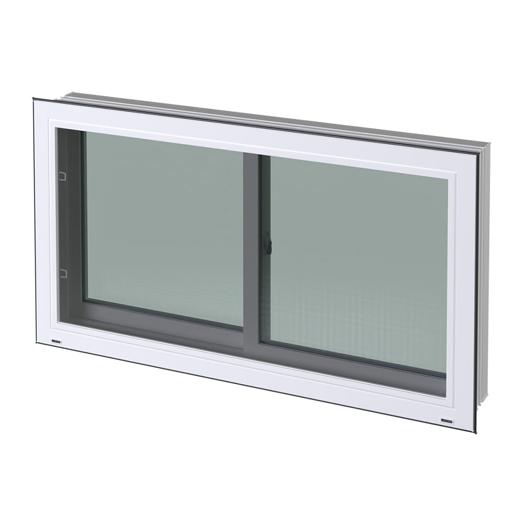 Fenêtre de fondations Technoclip (2 sections) 56&nbsp;po&nbsp;x&nbsp;32&nbsp;po blanc
