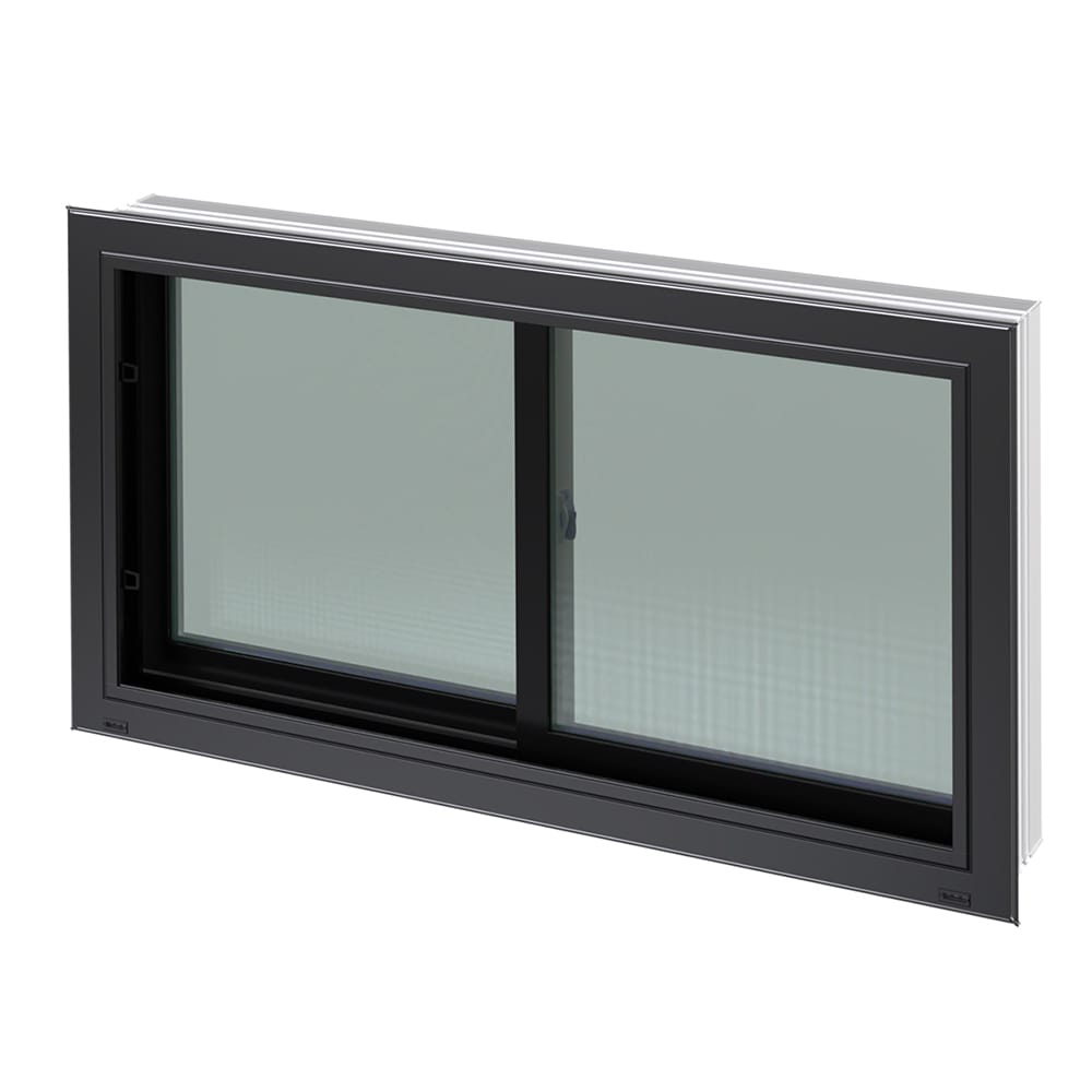 Fenêtre de fondations Technoclip (2 sections) 56&nbsp;po&nbsp;x&nbsp;32&nbsp;po noir