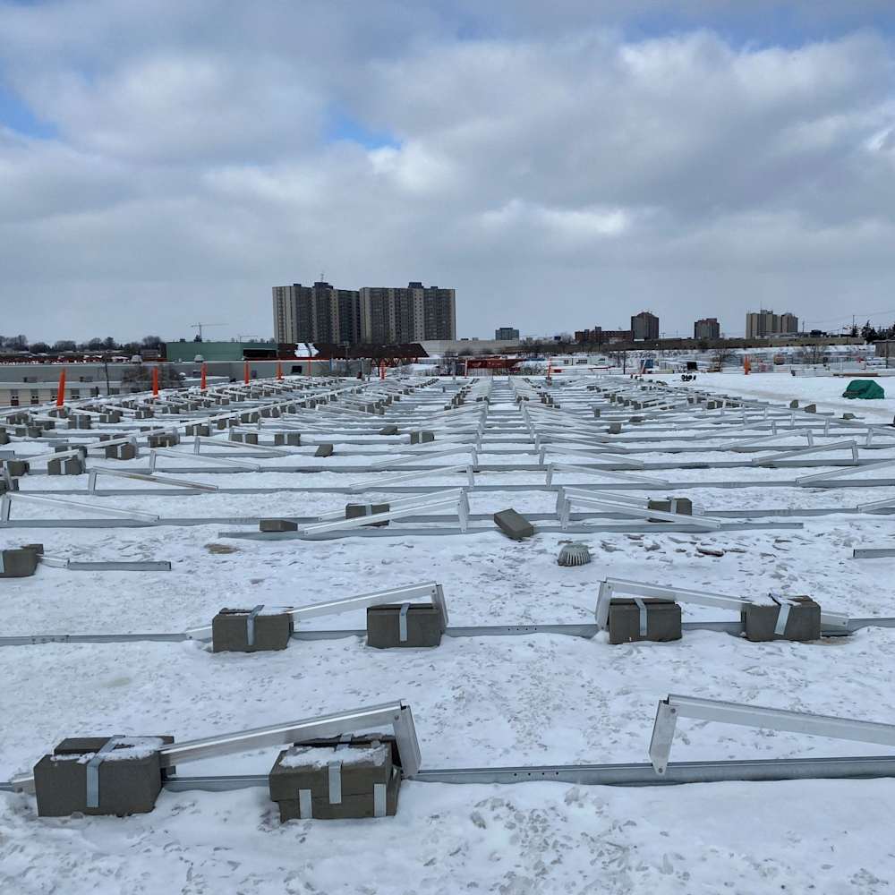 Pesée pour structure de panneau solaire 16&nbsp;po&nbsp;x&nbsp;4&nbsp;po&nbsp;x&nbsp;8&nbsp;po