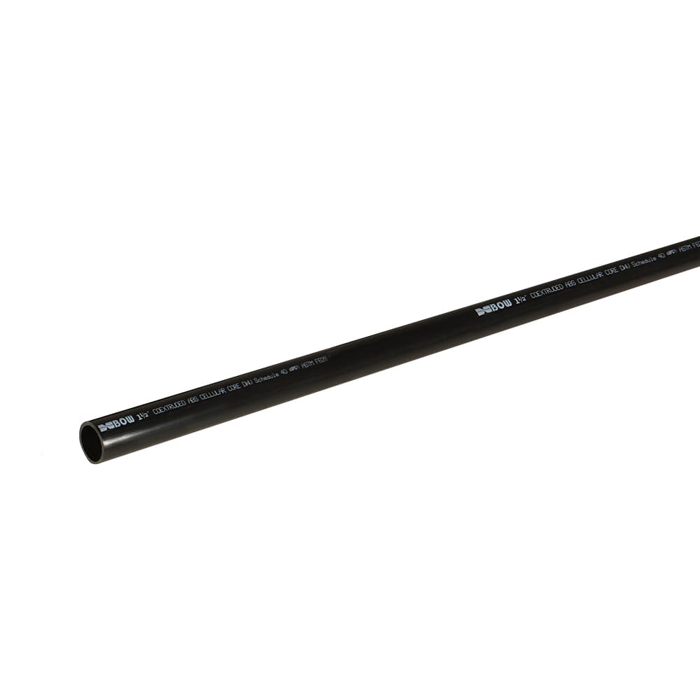 ABS Pipe 1&nbsp;1/2&nbsp;in.&nbsp;x&nbsp;3&nbsp;ft.
