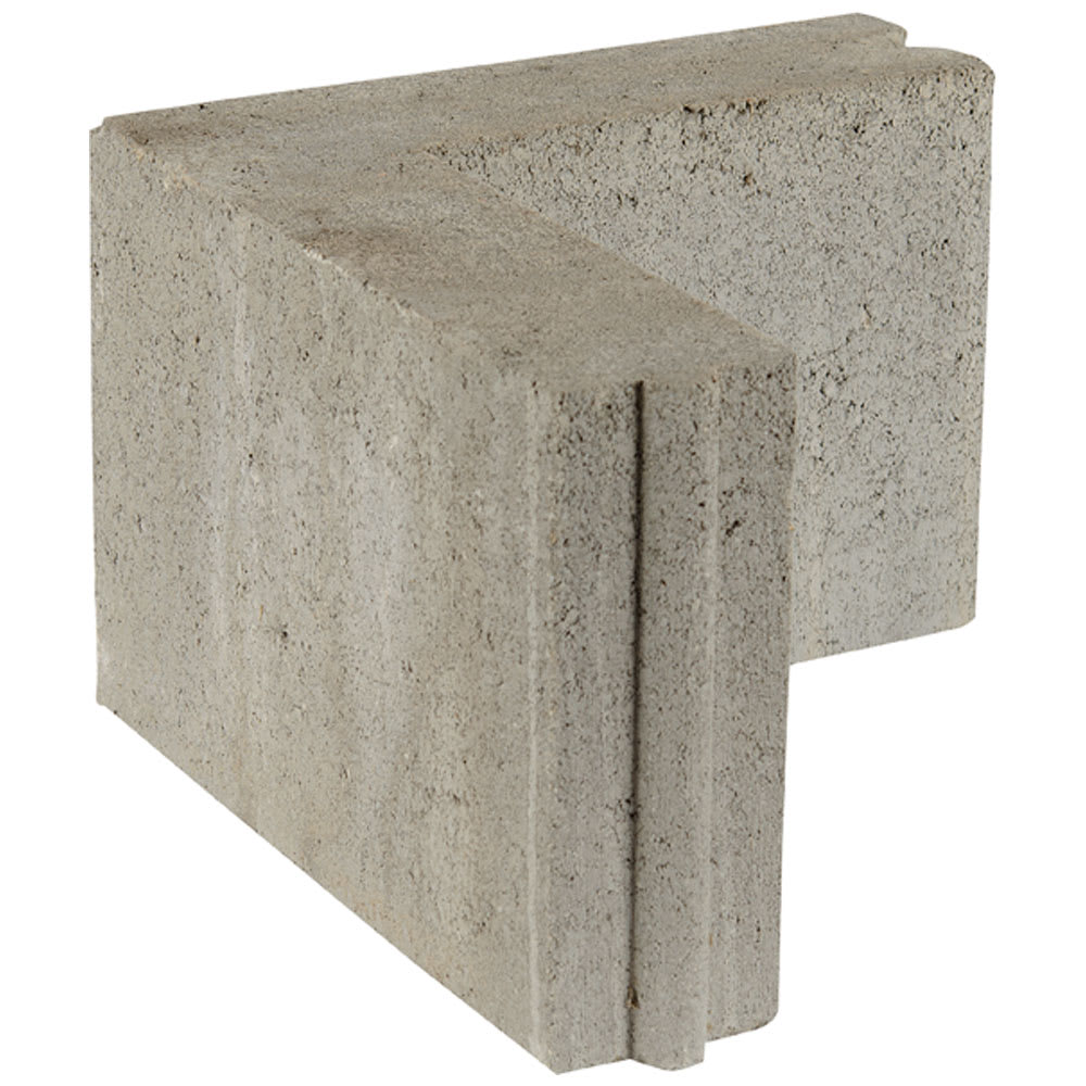 Coin 90° pour bordure universelle en béton