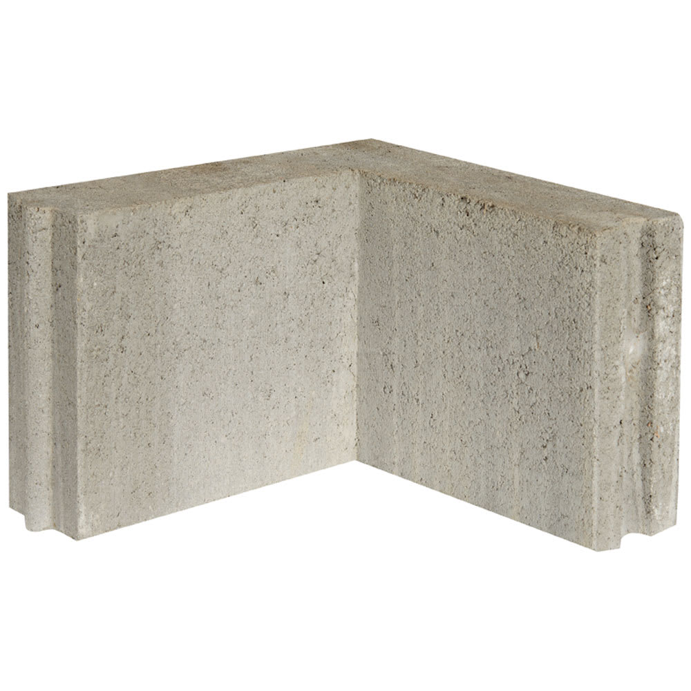 Coin 90° pour bordure universelle en béton