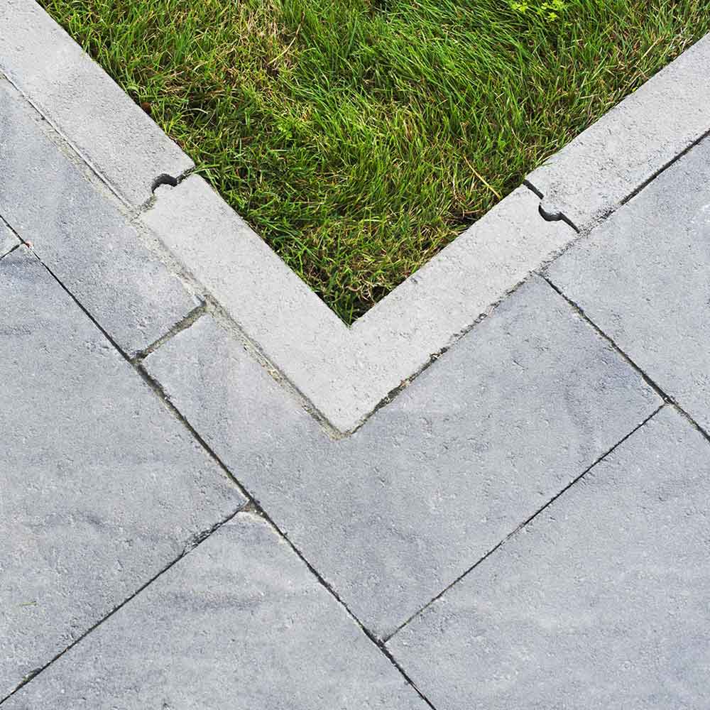 Coin 90° pour bordure universelle en béton