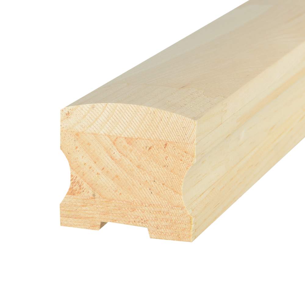 Main courante d'extérieur en pin clair jointé 8 pi PYLEX