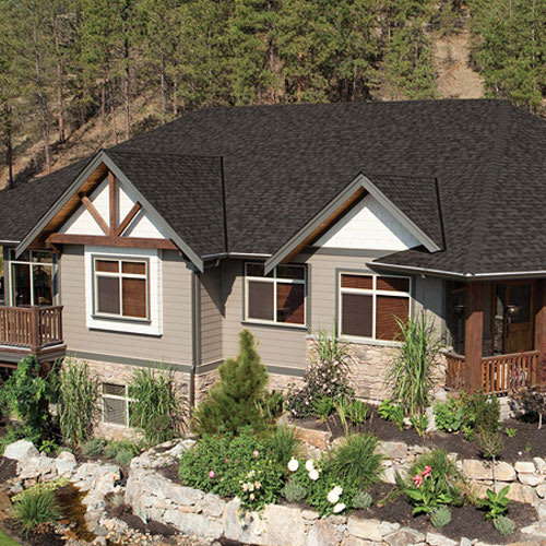 Bardeaux d’asphalte Cambridge noir double