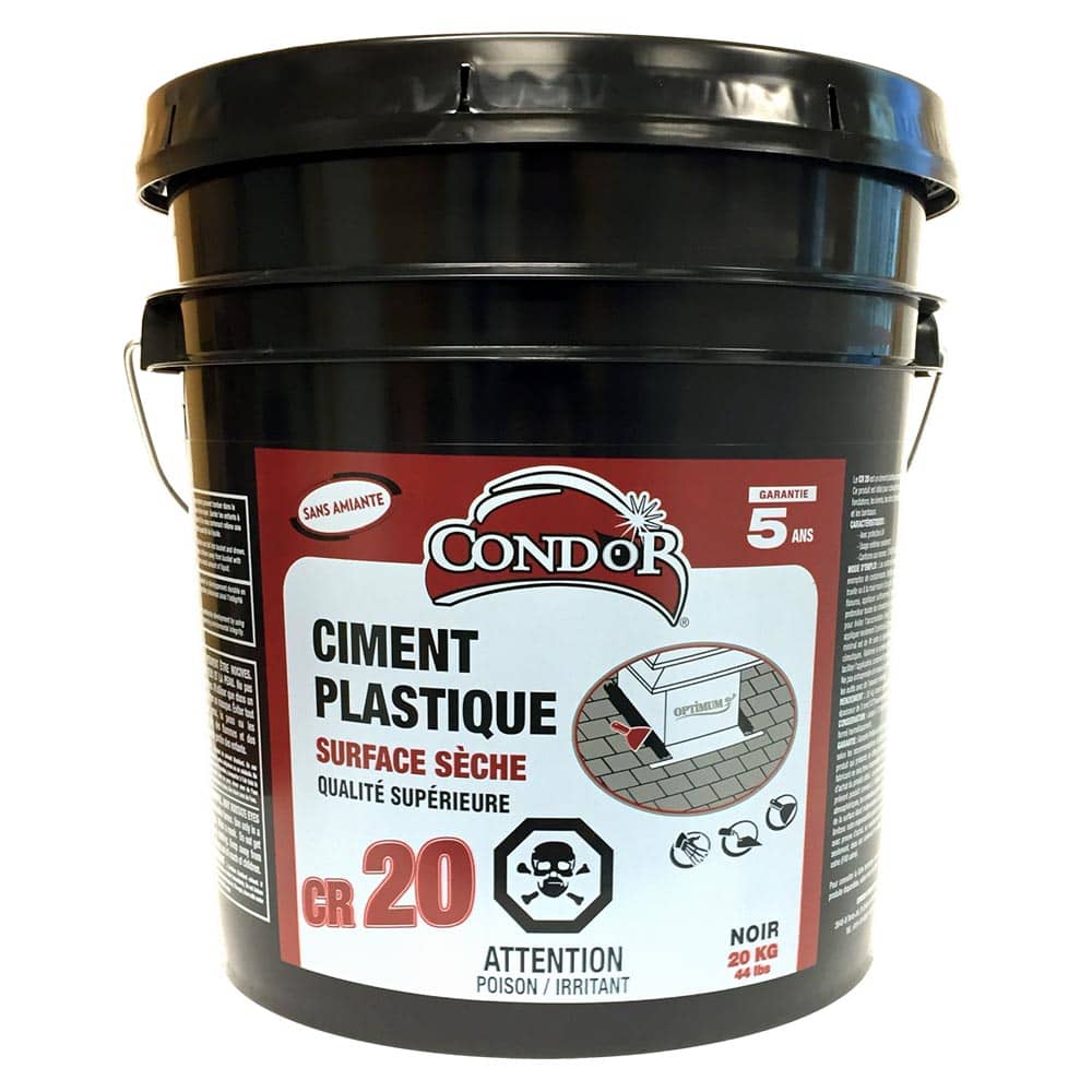 Ciment plastique noir 20 kg