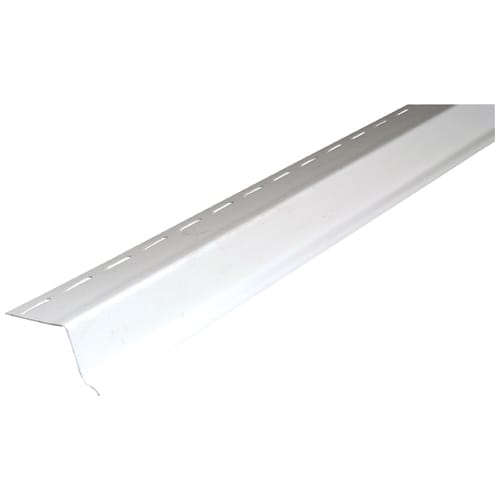 Moulure d'égouttement pour revêtement de vinyle Blanc 12 pi 6 po