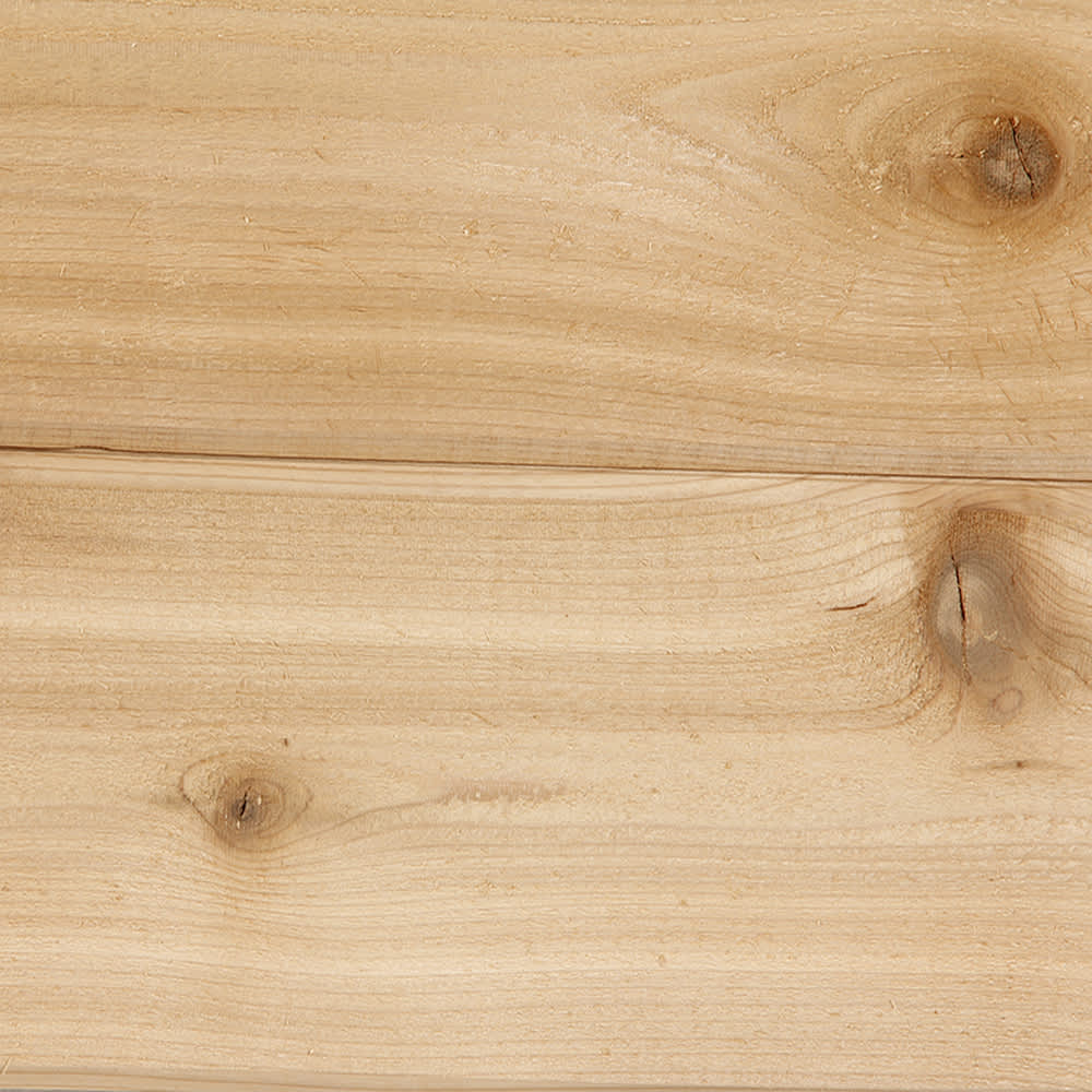 Revêtement de cèdre rouge noueux 11/16 po x 6 po vrac