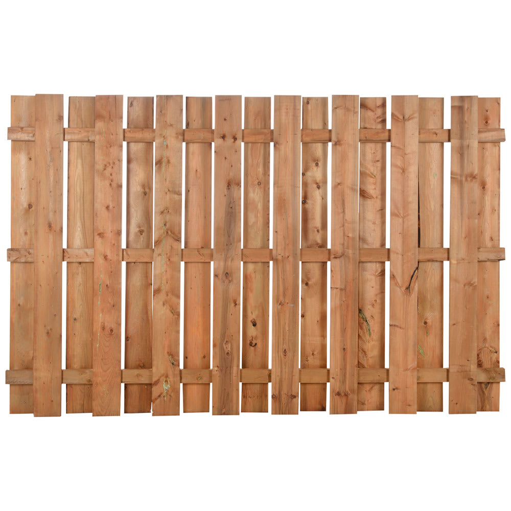 Clôture en bois traité brun carrée 5 pi x 8 pi