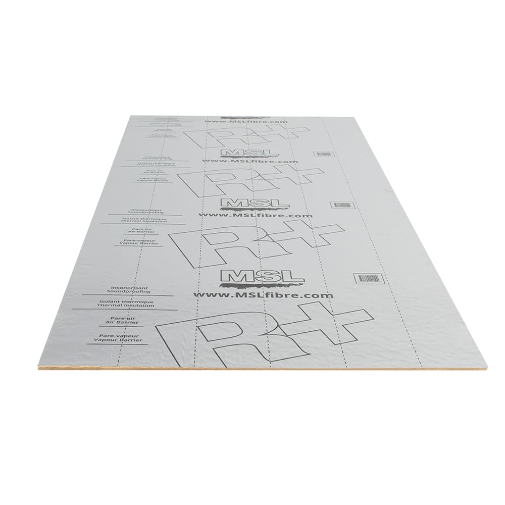 Panneau isolant et insonorisant MSL-R+ 1/2 po x 4 pi x 8 pi 1 po