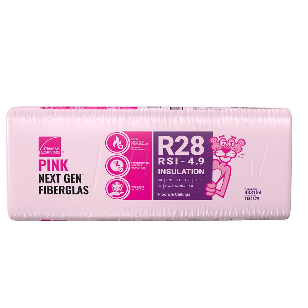 OWENS CORNING Fibreglass Next Gen R-28 Thermal Insulation 8&nbsp;1/2&nbsp;in.&nbsp;x&nbsp;24&nbsp;in. Jumbo