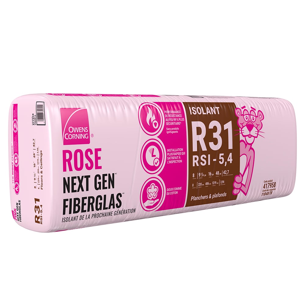 OWENS CORNING Fibreglass Next Gen R-31 Thermal Insulation 9 1/2 in. x 16 in.