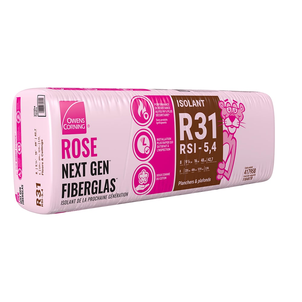 OWENS CORNING Fibreglass Next Gen R-31 Thermal Insulation 9 1/2 in. x 24 in.