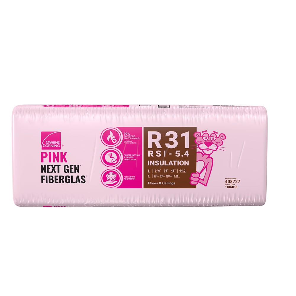 OWENS CORNING Fibreglass Next Gen R-31 Thermal Insulation 9 1/2 in. x 24 in.