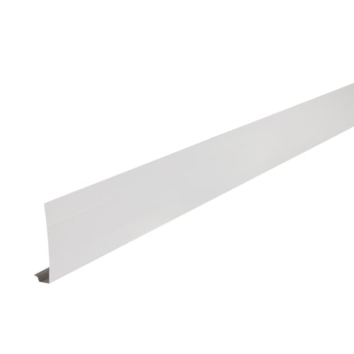 White Aluminum Fascia 4 in x 10 ft