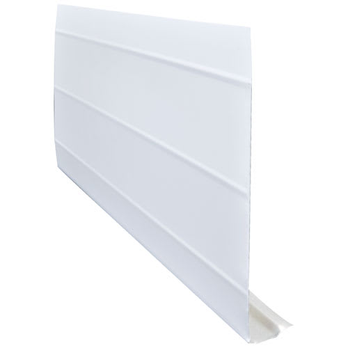 White Aluminum Fascia 6 in x 10 ft