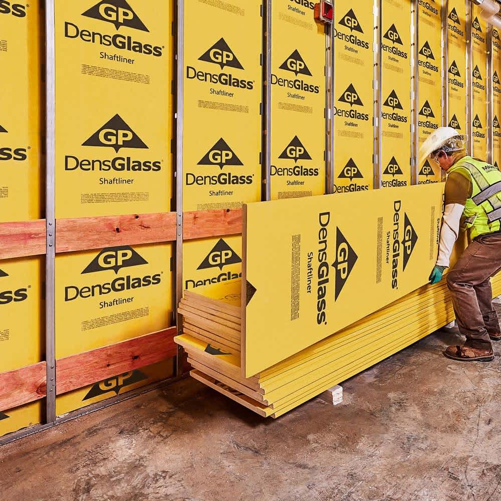 Drywall Panel DensGlass Shaftliner 1 in. x 2 ft. x 12 ft.