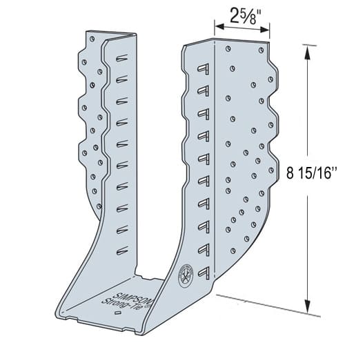 Engineered Wood and Structural Composite Lumber Hanger , 5 1/4 in. x 9 1/4 in. (HGUS Series)