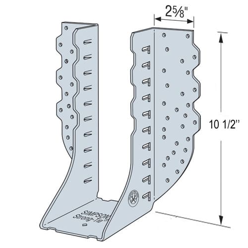 Étrier de poutre en lamellé-collé 5 1/4 po x 11 1/4 po (série HGUS)