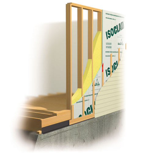 ISOLOFOAM Isoclad Insulating Panel 1 1/2 in. x 4 ft. x 9 ft.